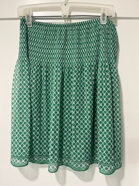 Max Studio Green Printed Elastic-Waist Women's Skirt NWOT